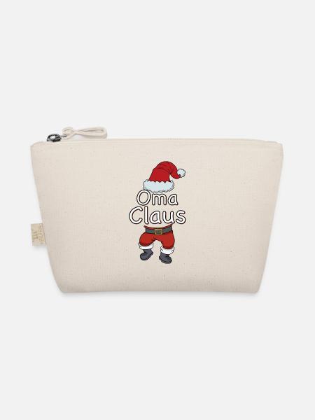 Oma Claus Lustiges Weihnachts-Geschenk Großmutter - Bio-Täschchen - Natur