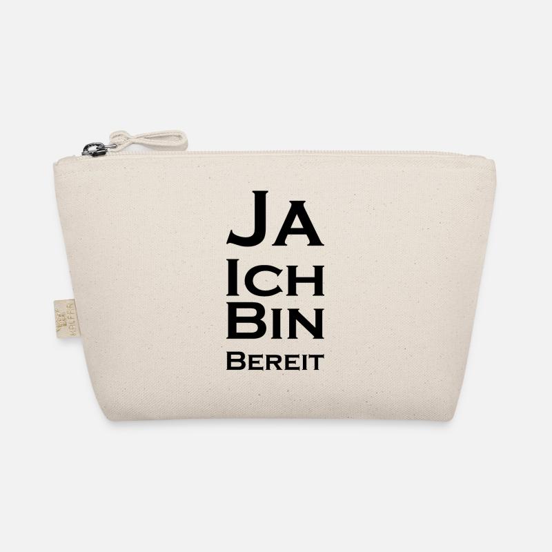 Ja ich bin bereit - Bio-Täschchen - Natur