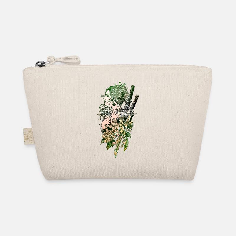 Japanese Geisha Sword Samurai Warrior 111 Organic Pouch