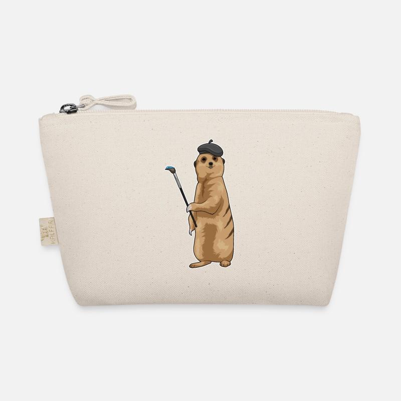 Meerkat Painter Brush Organic Pouch