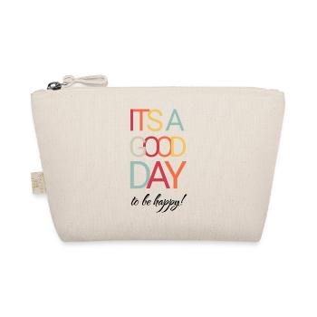 It`s a Good Day To Be Happy - Bio-Täschchen - Natur - Vorne