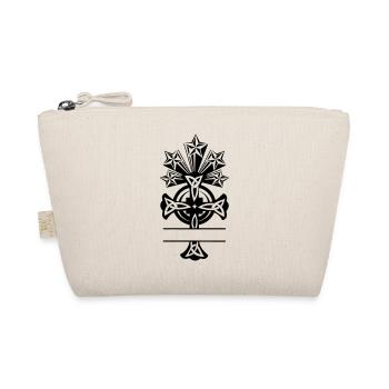 Monogramme cinq étoiles de croix celtique - Trousse biologique - nature - Devant