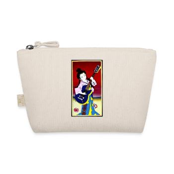 Geisha rocking the world - Organic Pouch - nature - Front