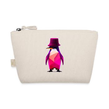 penguin with a hat your-tshirt - Organic Pouch - nature - Front