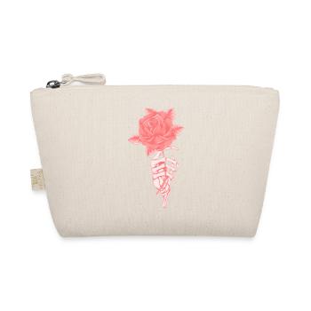 Skeleton Rose - Organic Pouch - nature - Front