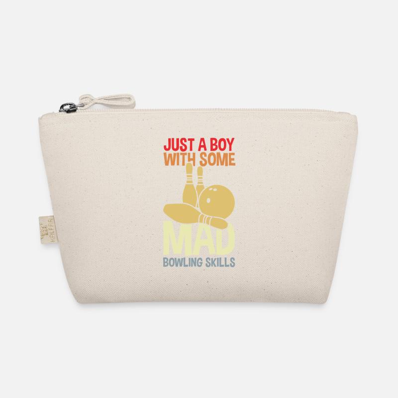 Drôle de garçon de bowling Trousse biologique