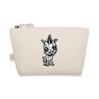 Cute baby zombie unicorn - Organic Pouch - nature - Front