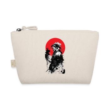 Japanese Samurai Ink Art - Organic Pouch - nature - Front