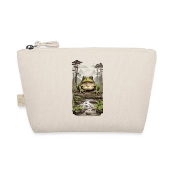 Frog in Tropical Rainforest Jungle Design - Organic Pouch - nature - Front