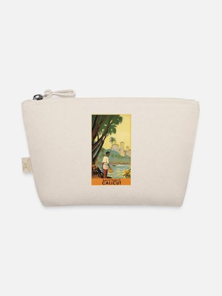 Classic vintage poster of Calicut - Organic Pouch - nature