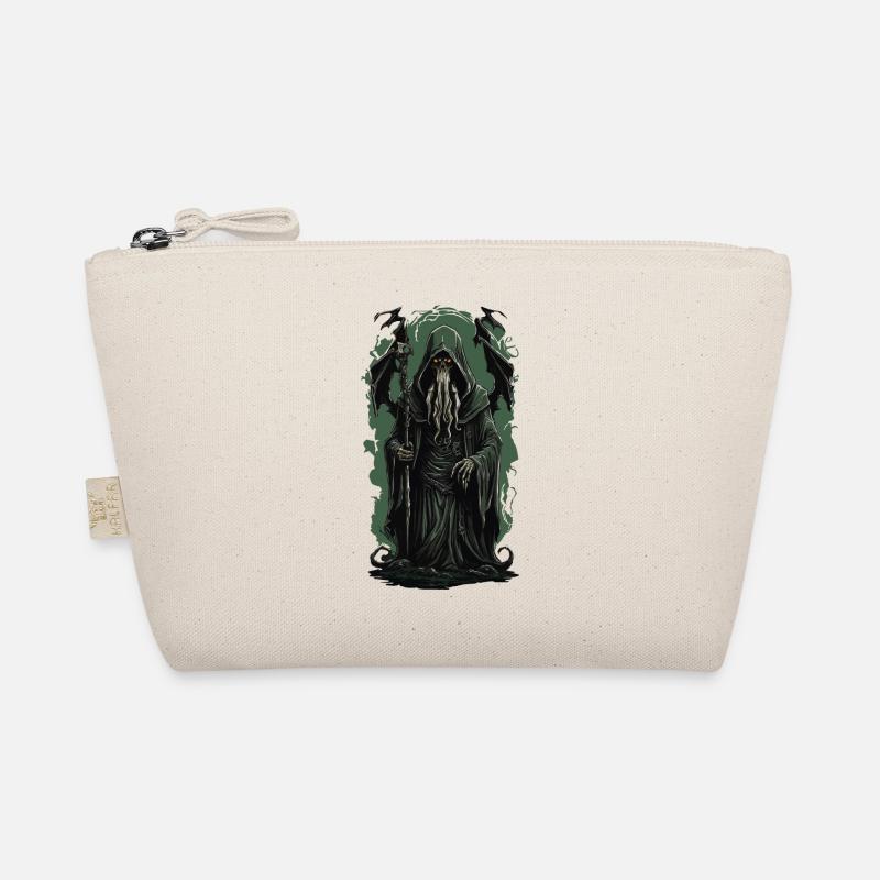 Magier Cthulhu Halloween Horror aus der Tiefe - Bio-Täschchen - Natur