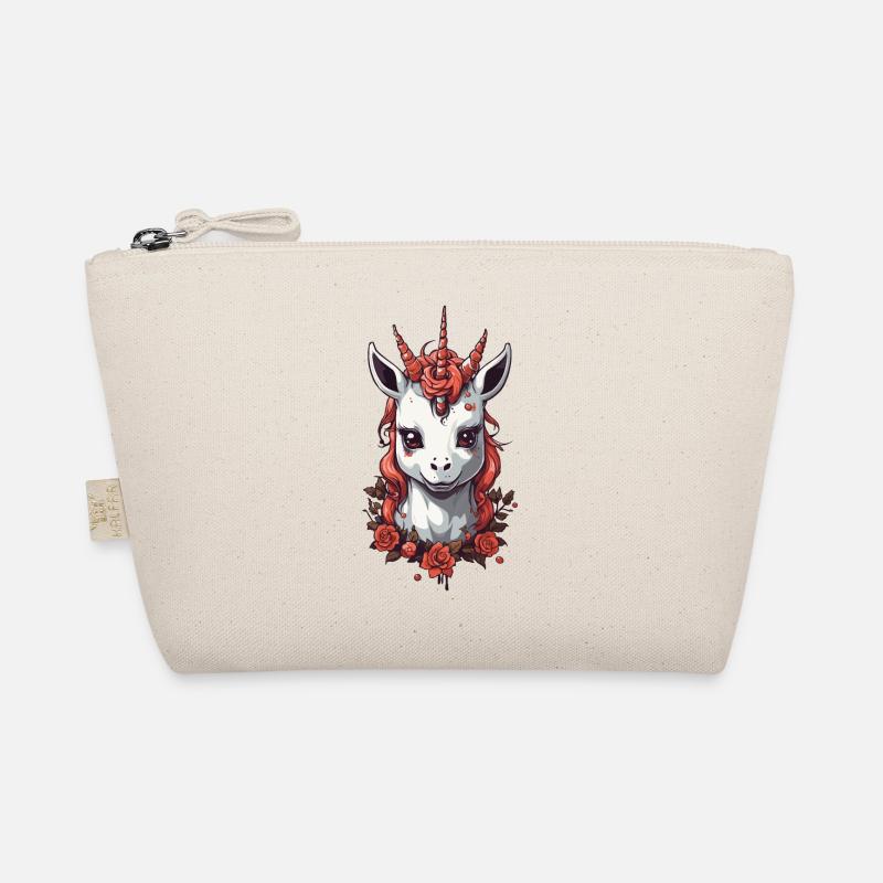 Halloween Unicorn Devil Cute October Design Organic Pouch