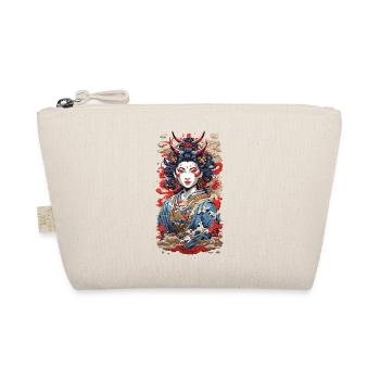 Geisha demon retro ukiyo-e japan style - Organic Pouch - nature - Front