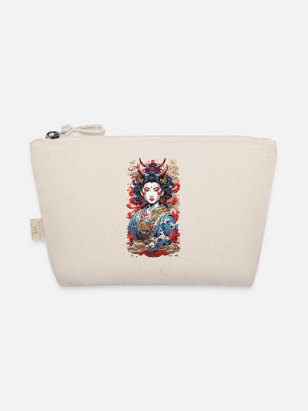 Geisha Dämon retro Ukiyo-E Japan Stil - Bio-Täschchen - Natur