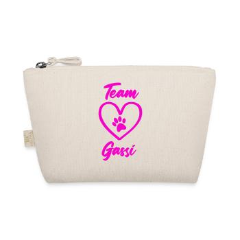 team gassi pfote liebe - Bio-Täschchen - Natur - Vorne