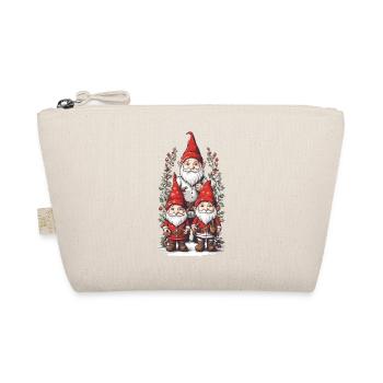Nordische Gnome Weihnachtszauber mit Elfen Zwergen - Bio-Täschchen - Natur - Vorne