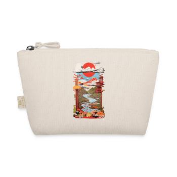 Ukiyo-E Sushi Landschaft Japan Retro Streetwear - Bio-Täschchen - Natur - Vorne