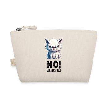 Nö Einfach Nö No Nein Katze Kater Lustig Spruch - Bio-Täschchen - Natur - Vorne
