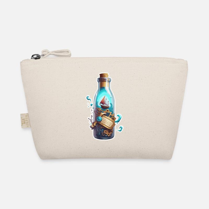 Magic bottle / cork / underwater / ship Organic Pouch