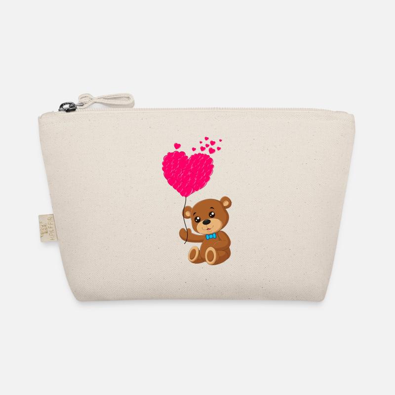 Teddybär mit Herz Bio-Täschchen