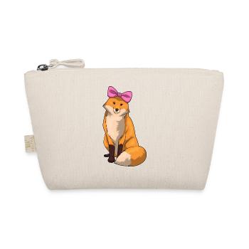 Fuchs Haarschleife - Bio-Täschchen - Natur - Vorne