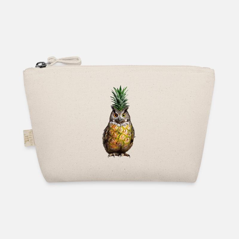 Eule Ananas Bio-Täschchen