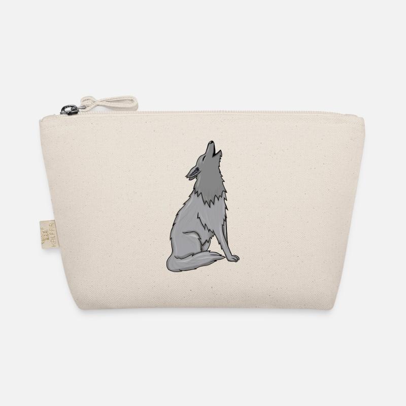 Wolf - Bio-Täschchen - Natur