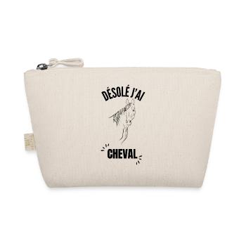 Silhouette cheval linéaire - Trousse biologique - nature - Devant