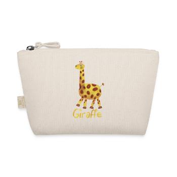 Giraffe – Süßes Tiermotiv 🦒💛 - Bio-Täschchen - Natur - Vorne