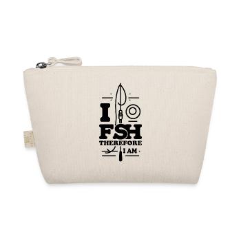 « Je pêche donc je suis » - Design de pêche élégant - Trousse biologique - nature - Devant