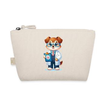 Cute Dog Scientist - Bio-Täschchen - Natur - Vorne