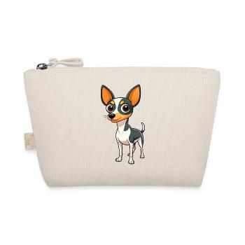 Vigilant Rat Terrier Art - Organic Pouch - nature - Front
