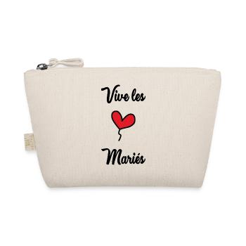 COUPLE. JUST MARRIED. EVJF. SAINT VALENTIN. LOVE. - Trousse biologique - nature - Devant