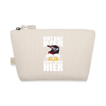 Funny saying: Dirt bike beer, that's why I'm here - Organic Pouch - nature - Front