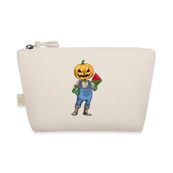Jack O'Lantern Halloween Wassermelone - Bio-Täschchen - Natur - Vorne