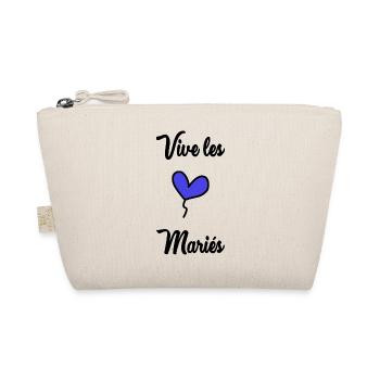 MARIEE. COEUR. COUPLE. JUST MARRIED. EVJF - Trousse biologique - nature - Devant