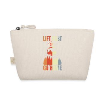 Snowboarding Joke - Organic Pouch - nature - Front
