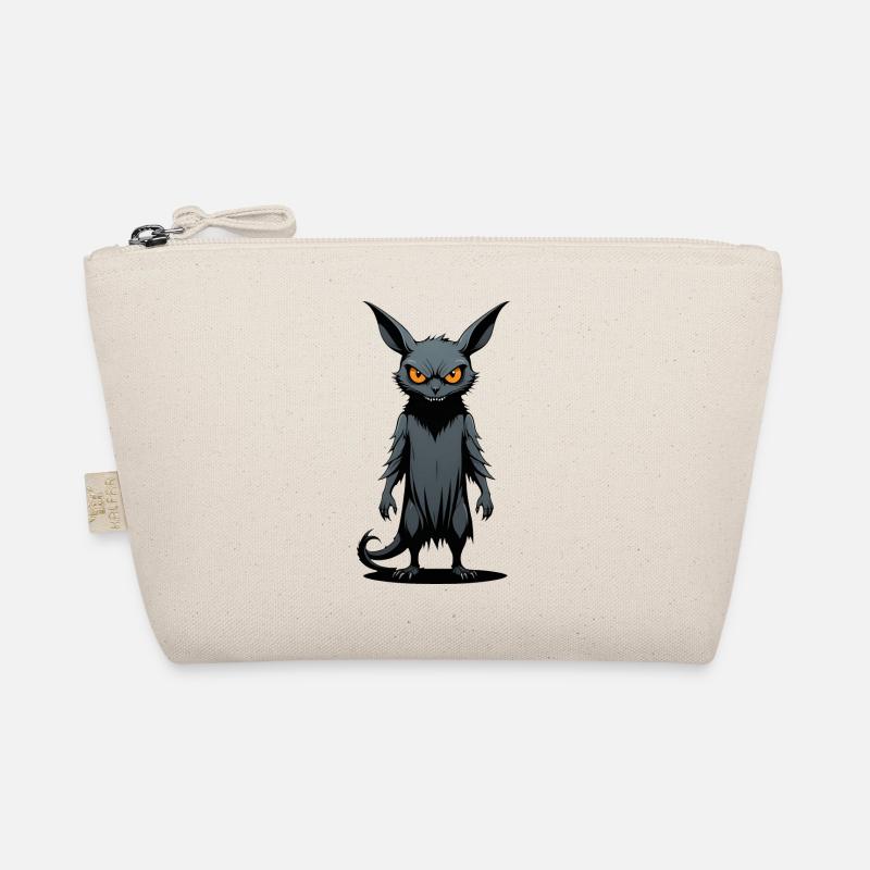 Gruseliges Monster Ratte Goth Dark Art - Bio-Täschchen - Natur