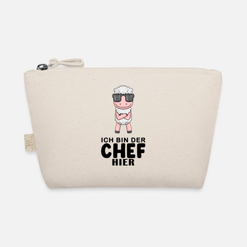 Chef Spruch Anführer Schaf Motiv Bio-Täschchen