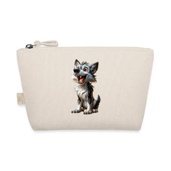 Grey Wolf #lovely toons - Bio-Täschchen - Natur - Vorne