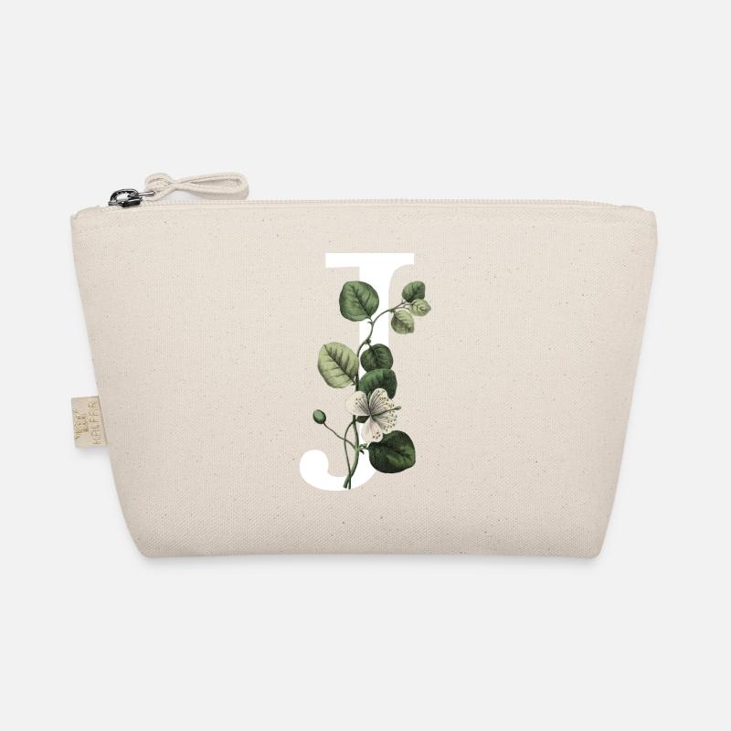Letter J Green Botany Organic Pouch