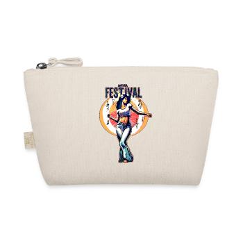 Life is a festival... Cut Out Design - Organic Pouch - nature - Front