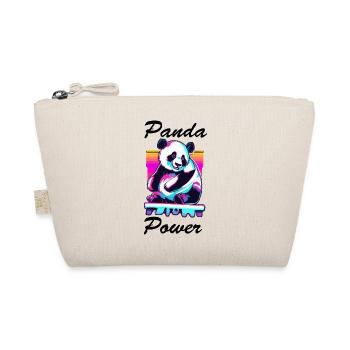 Panda / Tier / Zoo / Bambus / Wild / Kindlich - Bio-Täschchen - Natur - Vorne