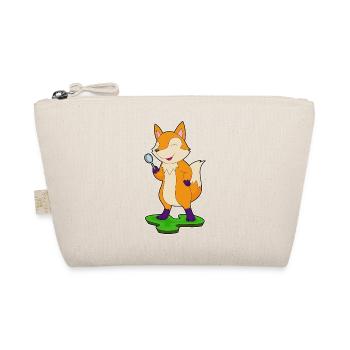 Fox Detective Magnifying Glass - Organic Pouch - nature - Front