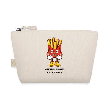 Living on love and fries - Organic Pouch - nature - Front