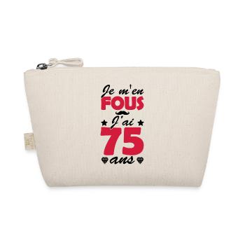 j ai 75 ans / cadeau anniversaire 75 ans - Trousse biologique - nature - Devant