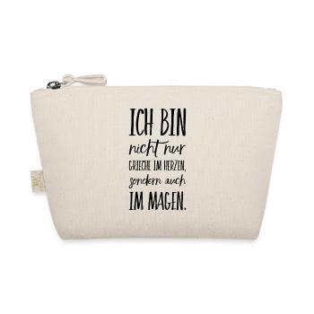 Funny Greek Saying Greece Gift - Organic Pouch - nature - Front