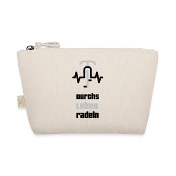 Durchs Leben Radeln - Bio-Täschchen - Natur - Vorne