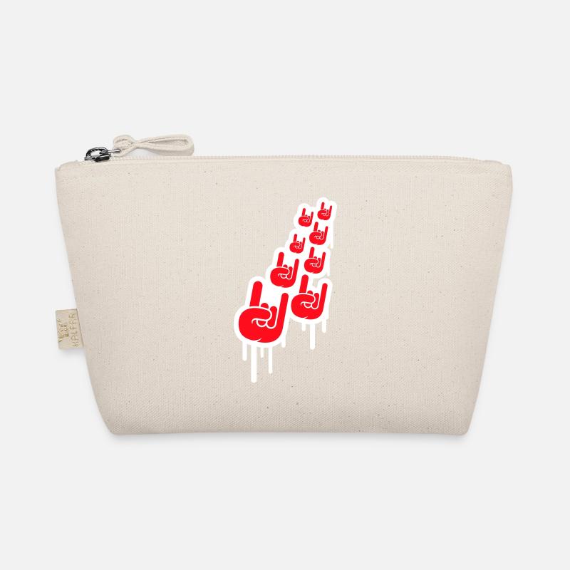 Heavy Metal Hard Rock Graffiti Cornes Geste de la main Trousse biologique