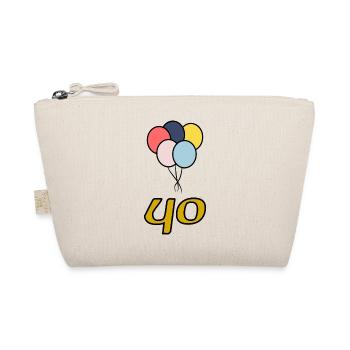 40. 40 ANS. 40e ANNIVERSAIRE. ANNIVERSAIRE 40 ANS. - Trousse biologique - nature - Devant